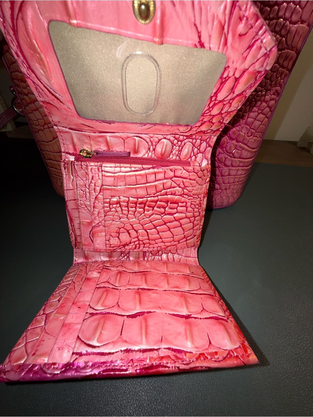 Brahmin EUC Katie Cupid Ombre w Veronica Wallet - Picture 4 of 4